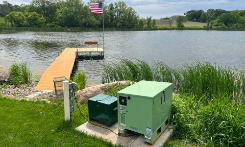 Backyard lakes in Wisconsin treatment with nanobubbles