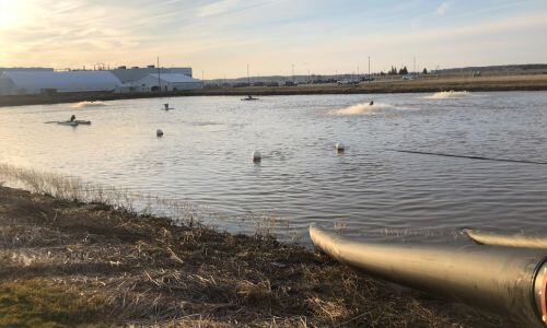 Wastewater treatment lagoon nanobubble solutions