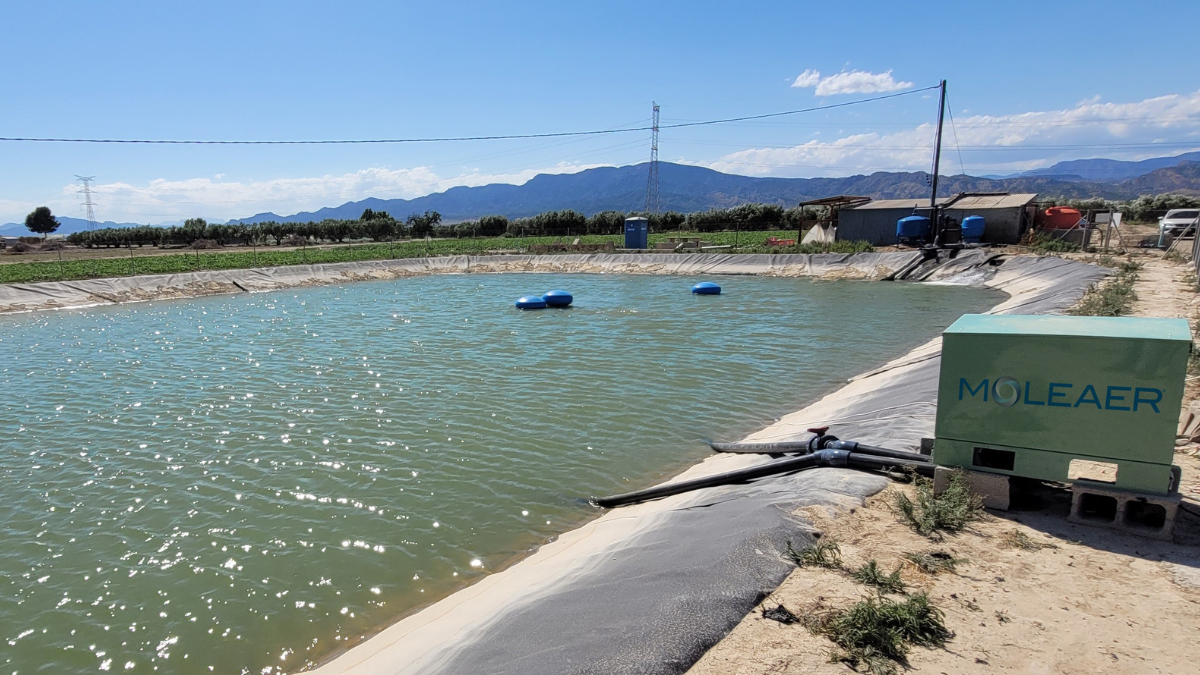 Clear Irrigation Reservoir