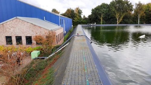 Irrigation reservoir in Netherlands