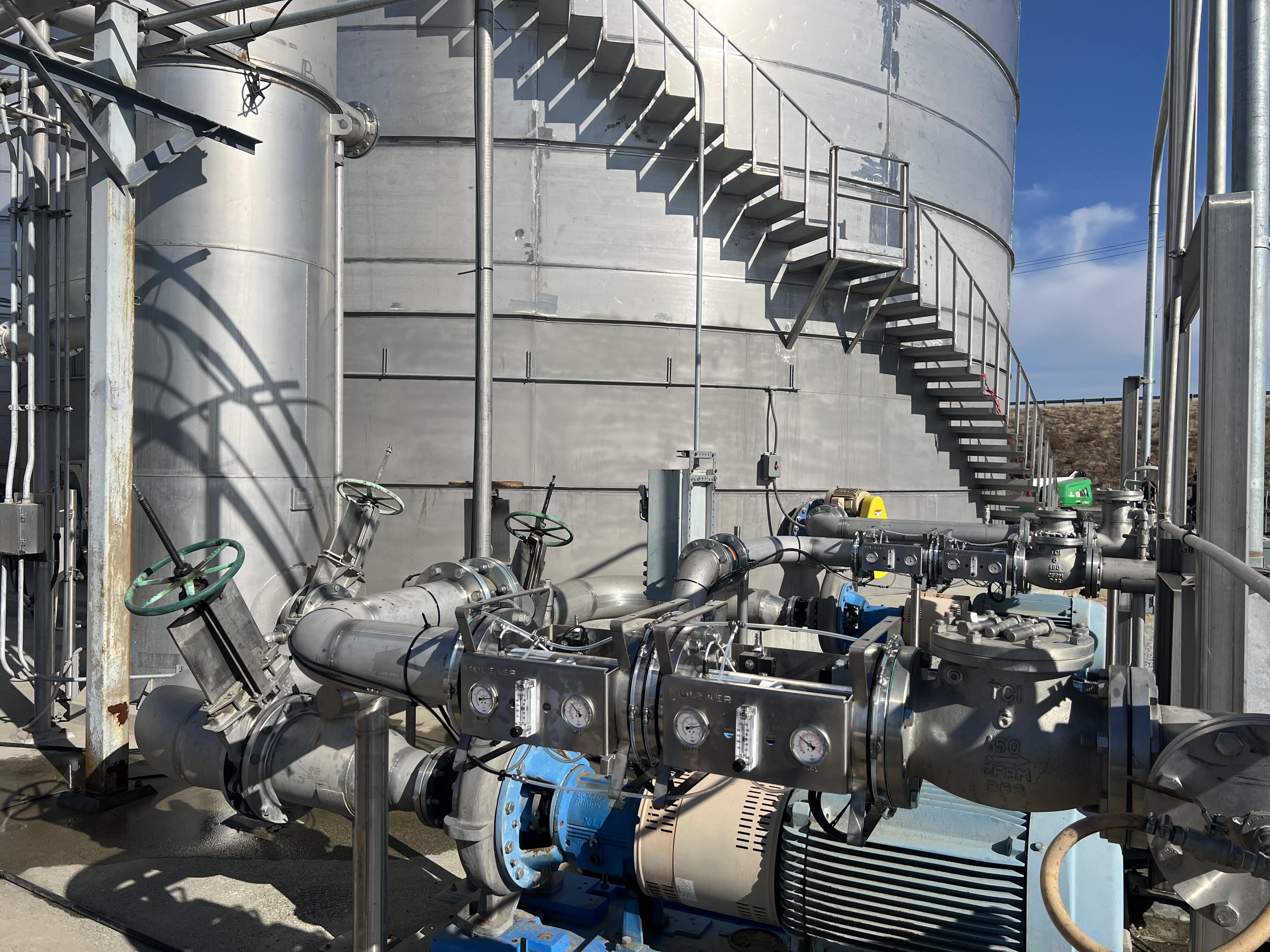 Moleaer nanobubble generators installed in wastewater treatment plant