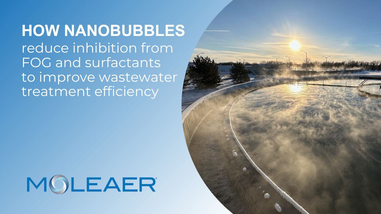 Nanobubbles reduce inhibition in wastewater treatment